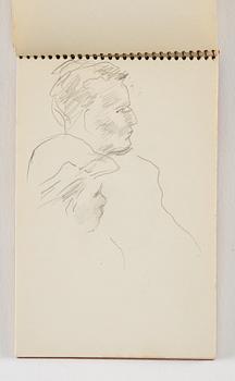 Lotte Laserstein, 10 små skissblock med teckningar.