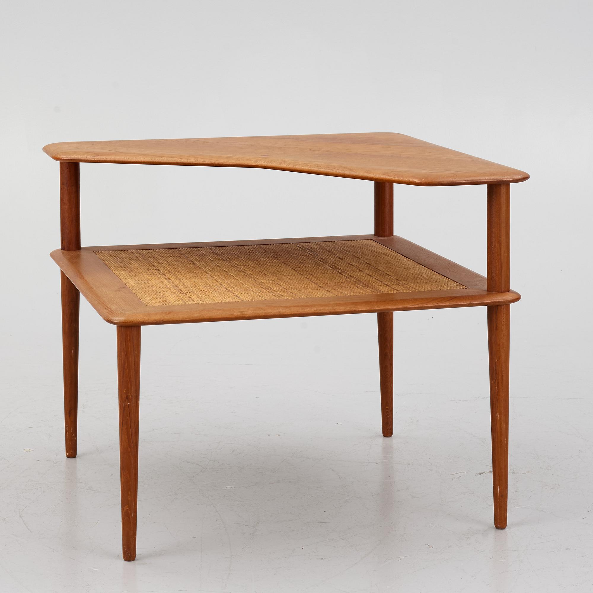 Peter Hvidt & Orla Mølgaard Nielsen, two 'Minerva' sofas and a coffee table, France & Son, Denmark, 1960's.