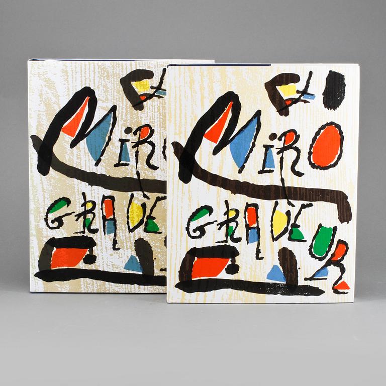 BÖCKER, 2 st, "Miró graveur I, 1928-1960" samt "Miró graveur II, 1961-1973".
