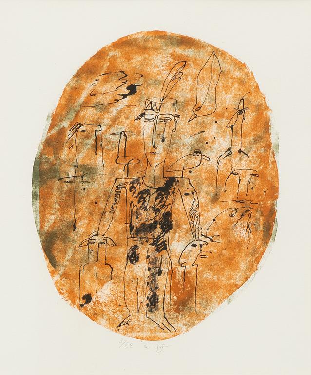 Madeleine Pyk, Man with birds.