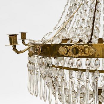 An Empire chandelier, 19th century.