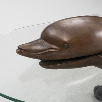 Coffee table, late 20th century, signed P.N.