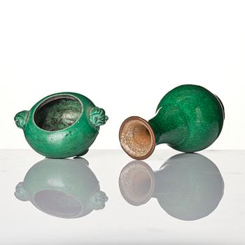 A group of four monochromes, Qing dynasty, 18/19th century.