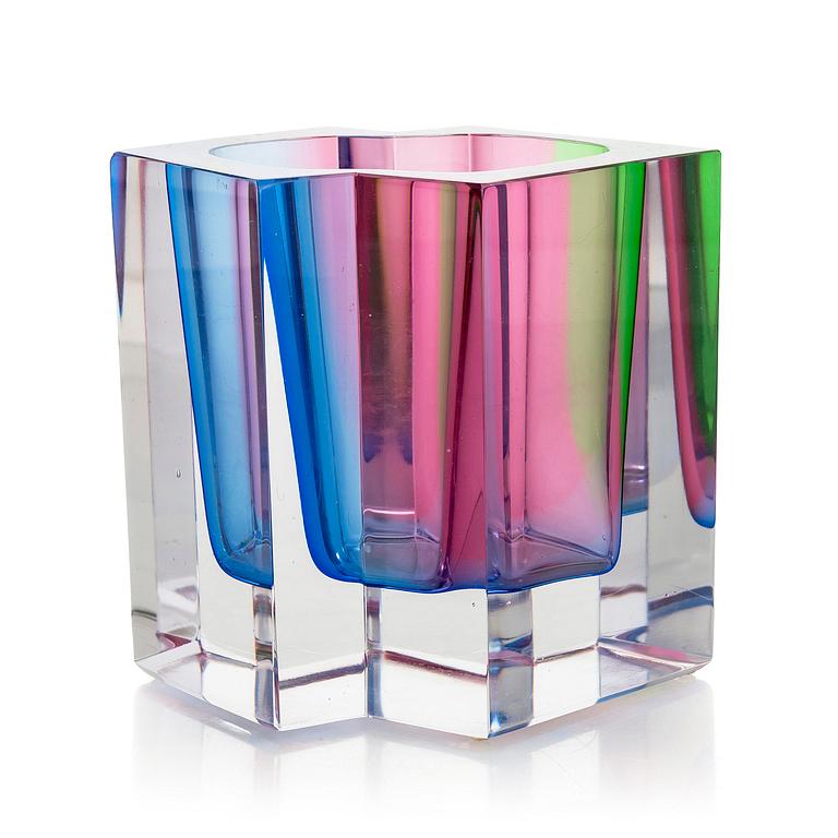 Helena Tynell, a glass vase, signed Helena Tynell Riihimäen Lasi Oy.