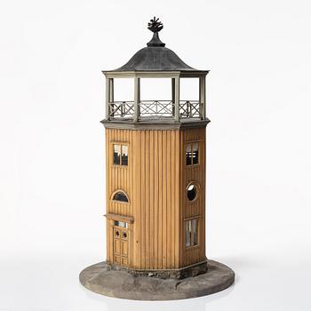 Göran Josephzohn, house model, depicting Wittrock's tower, Djurgården, Stockholm.