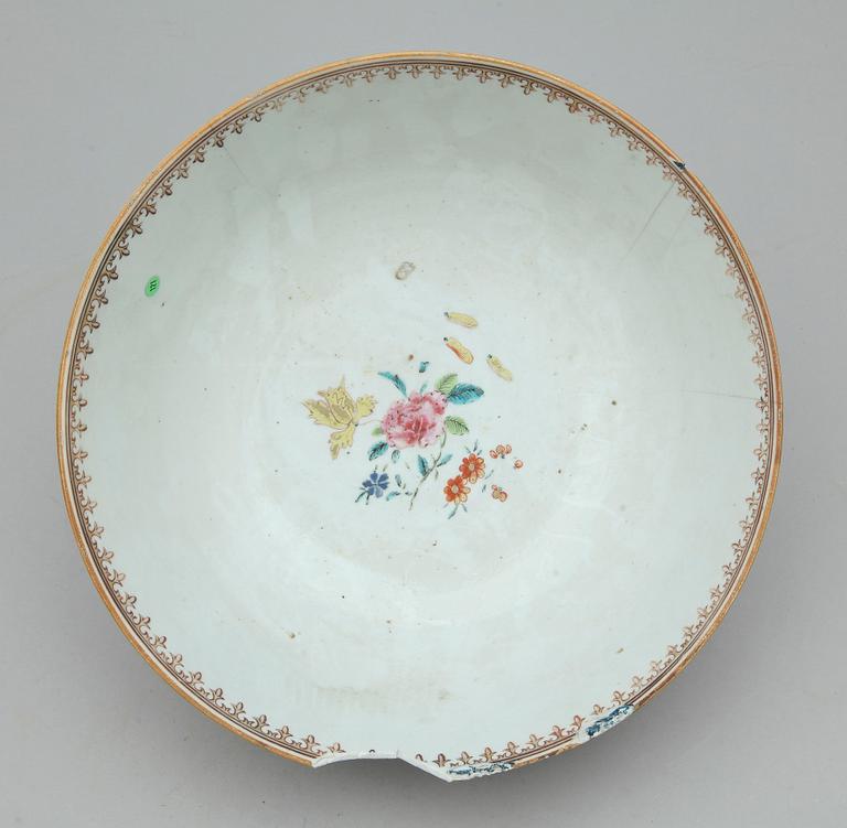 BÅLSKÅL, porslin, Kina, 1700-tal.