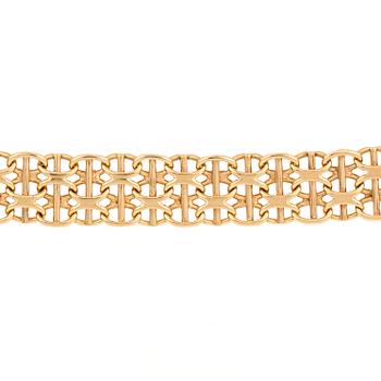 ARMBAND, 18K guld, H Michelsson Eftr, Stockholm,1963. Vikt ca 33,08 g.