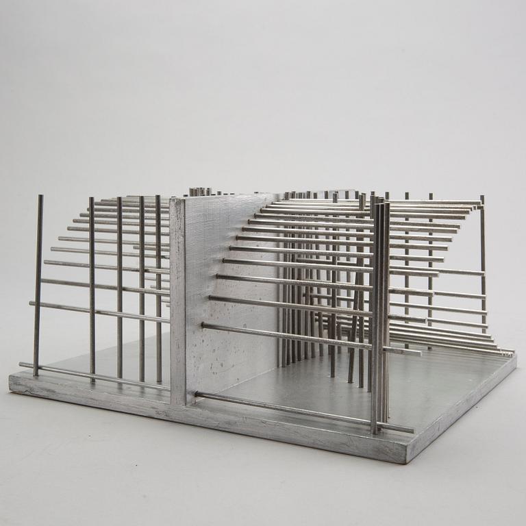 BERTIL HERLOW SVENSSON, sculpture in wood and aluminium.