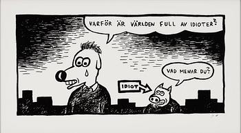 Gunnar Lundkvist, "Varför är världen full av idioter".