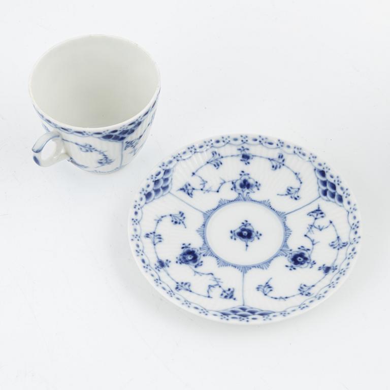 A 27-piece 'Musselmalet' porcelain coffee service, Royal Copenhagen, Denmark.