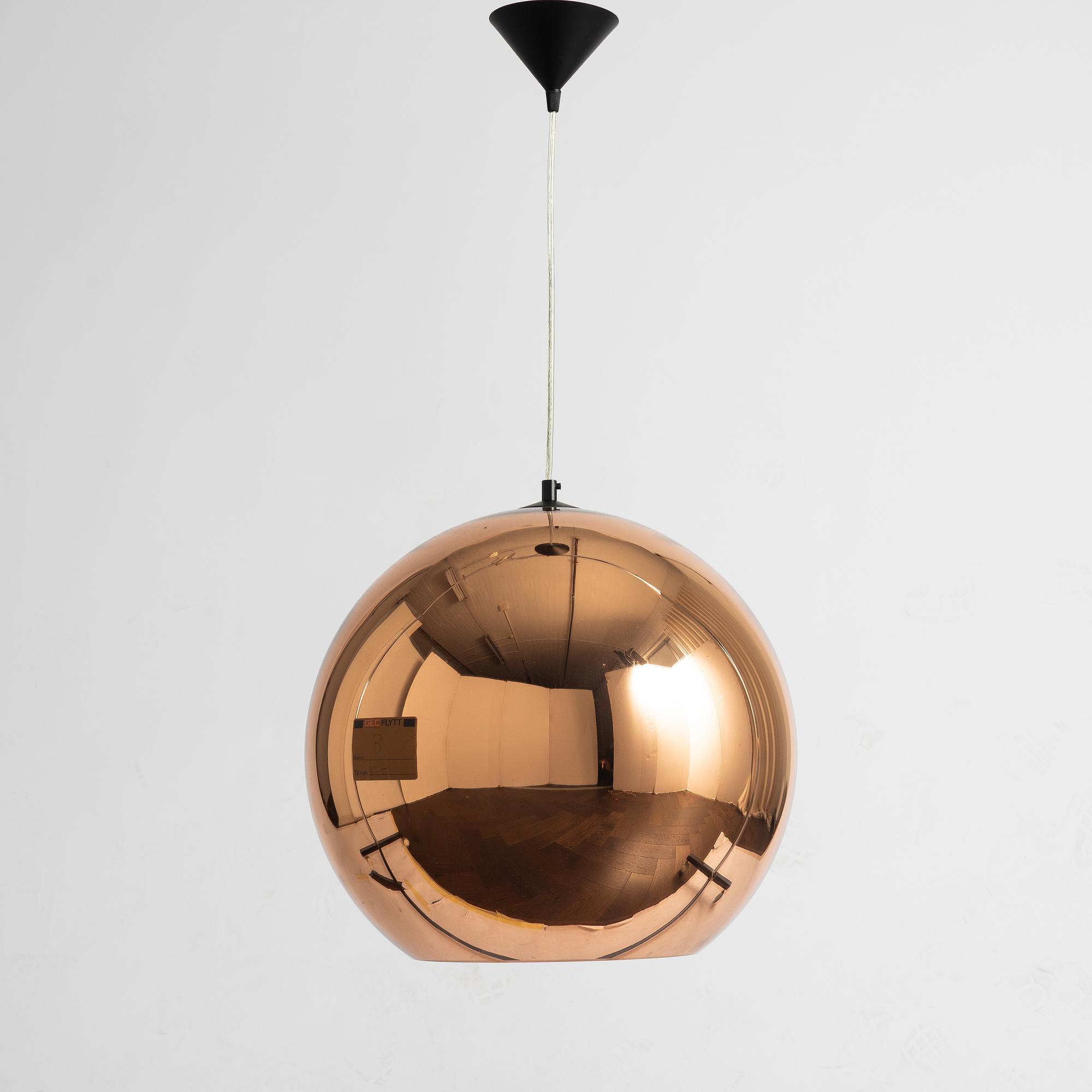 Tom Dixon, Ceiling lamp, “Copper Pendant”, 2000s.