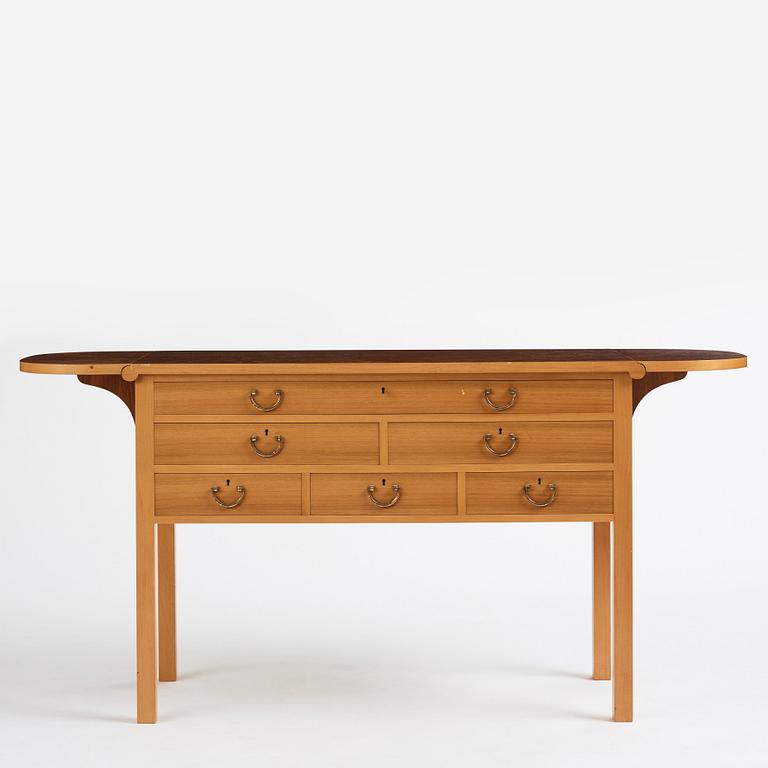 Josef Frank, a burled wood top sideboard, Svenskt Tenn Sweden, probably 1940s-1950s.