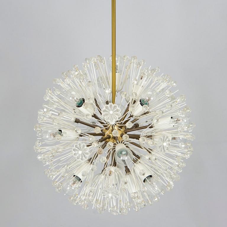 Emil Stejnar, a 1950s 'Dandelion' chandelier  for Rupert Nikoll, Austria.