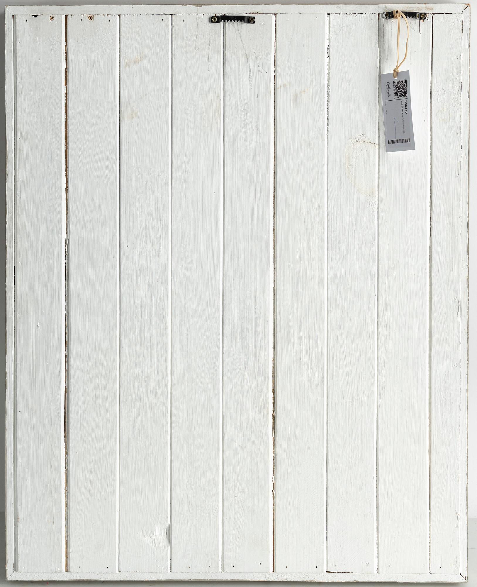 VÄGGDEKORATION, 1900-tal, bemålad gips och trä.