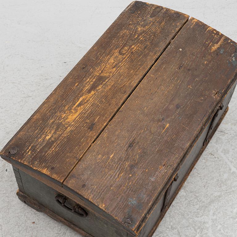 Färdskrin, Allmoge, Halland, daterat 1833.