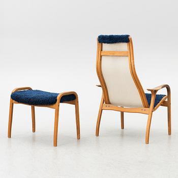 Yngve Ekström, a Swedese 'Lamino' armchair and foot-rest, Sweden, 2004.