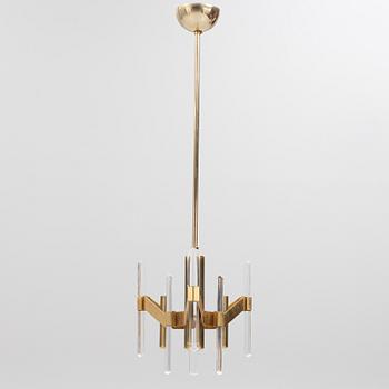 Gaetano Sciolari, attributed to. A ceiling lamp, Italy, second half of the 20th Century.