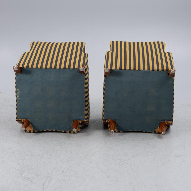 Clubfåtöljer, ett par 1930-tal.