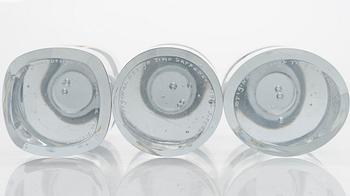 Timo Sarpaneva, a set of six prototypes signed Original Design Timo Sarpaneva 1976 Iittala.