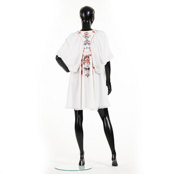 MATTHEW WILLIAMSON, a white silk tunic.