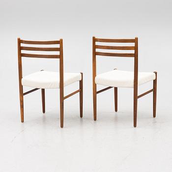 A 'Ladoga' dining table and four 'Mustang' chairs, IKEA, 1960s.