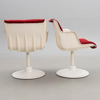YRJÖ KUKKAPURO, nojatuoleja, 8 kpl, Haimi, 1970-tal.