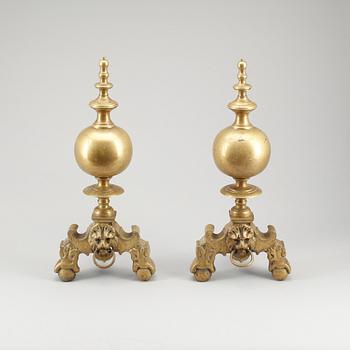 ELDHUNDAR, ett par, barockstil, 1900-tal.