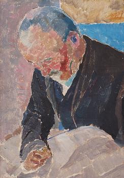 Carl Wilhelmson, ”Segelsömnad" (Mending the sails).