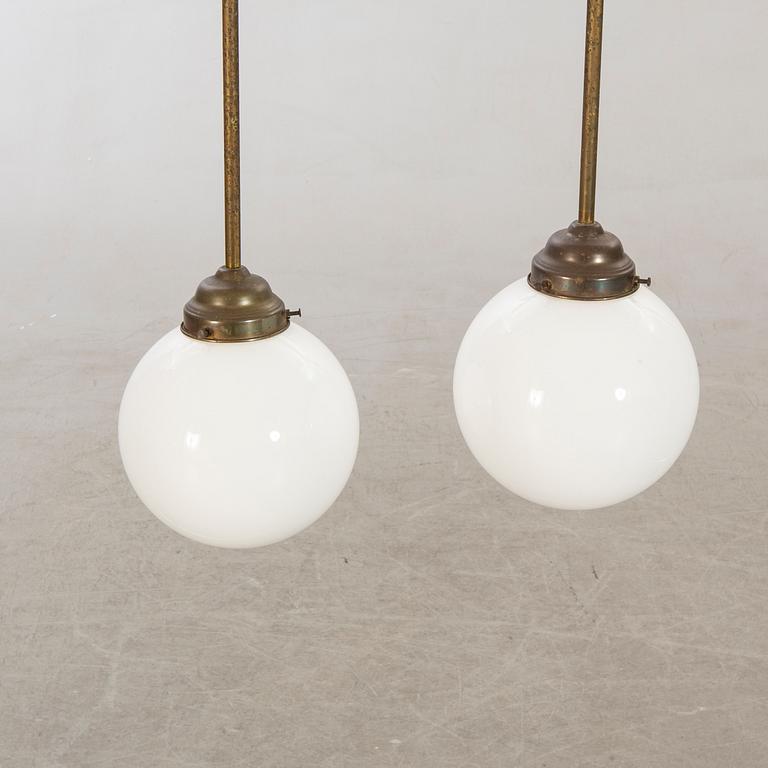 A pair of 1940/50s ceiling lamp.