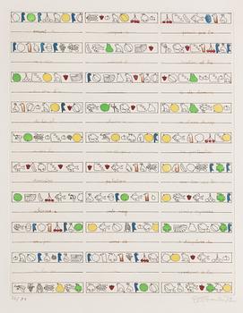 Folder with graphic prints by various artists "Les Hypergraphies".