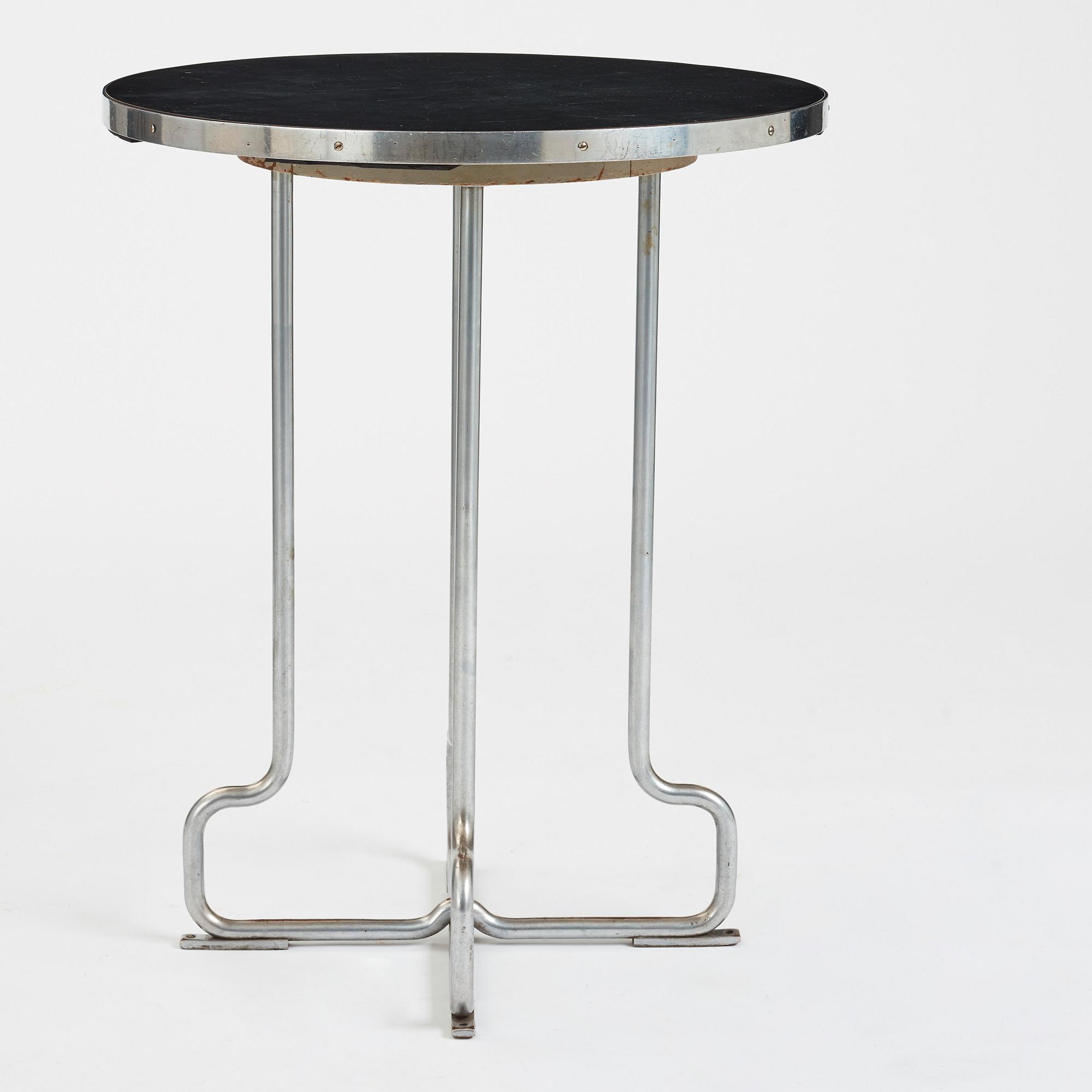 Axel Einar Hjorth, a "Tösse" tubular steel table, Nordiska Kompaniet, Sweden 1930.