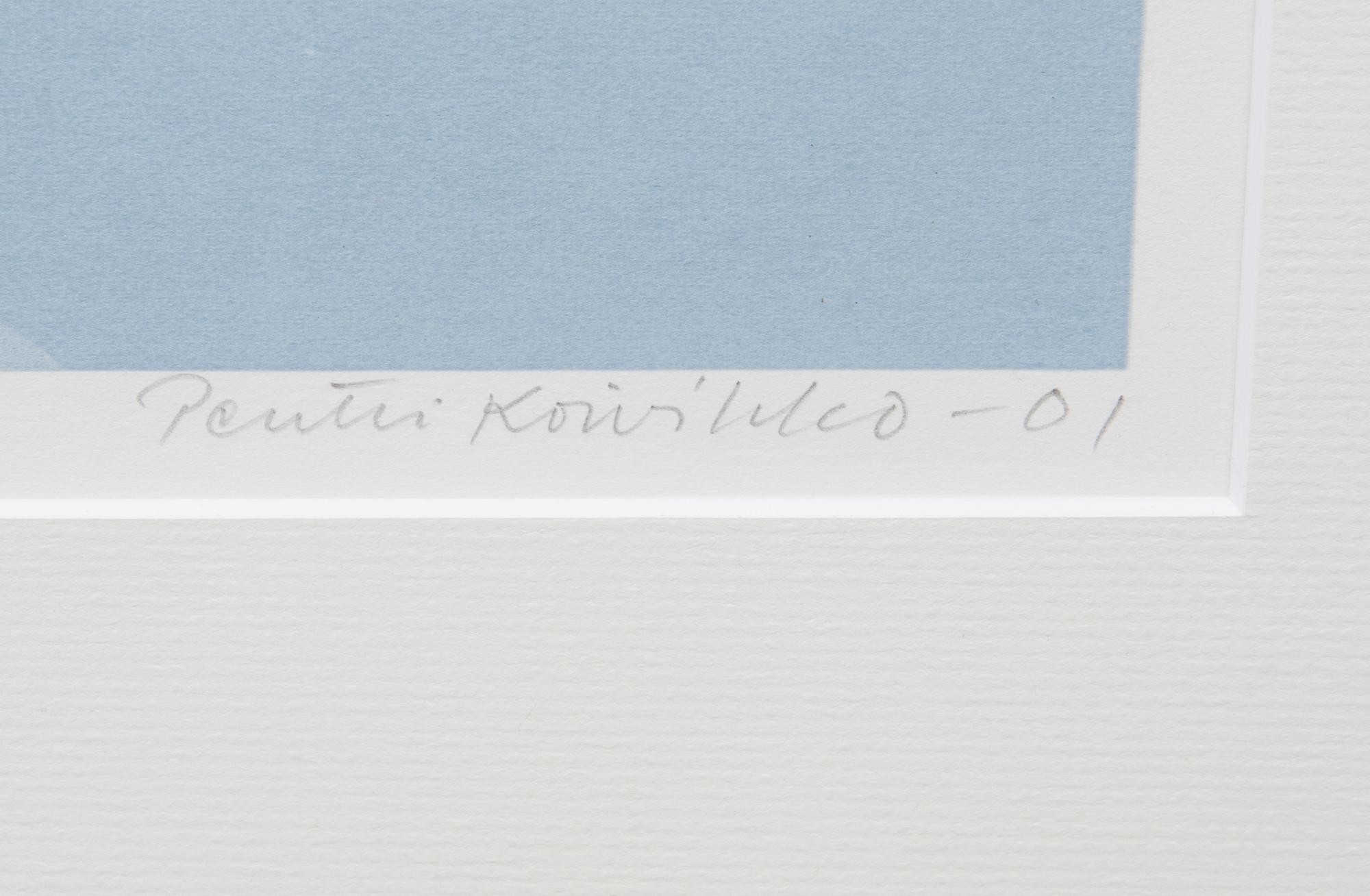 PENTTI KOIVIKKO, serigrafi, signerad och daterad -01. Konstnärens avdrag.