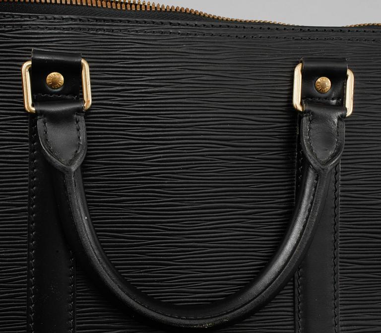 VÄSKA, "Keepall 55 Epi Black", Louis Vuitton,