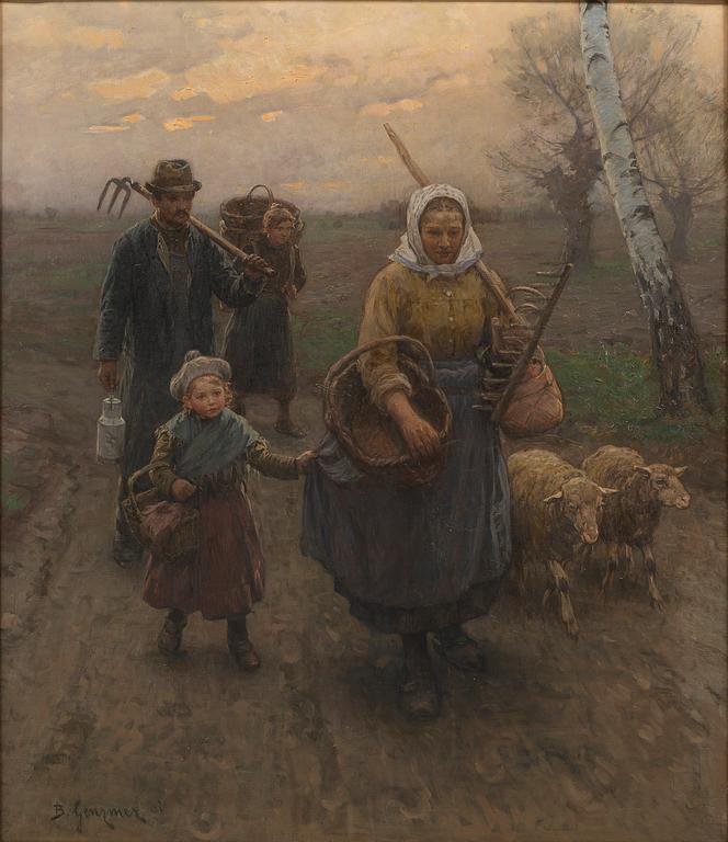 BERTHOLD GENZMER, oil on canvas, signed.