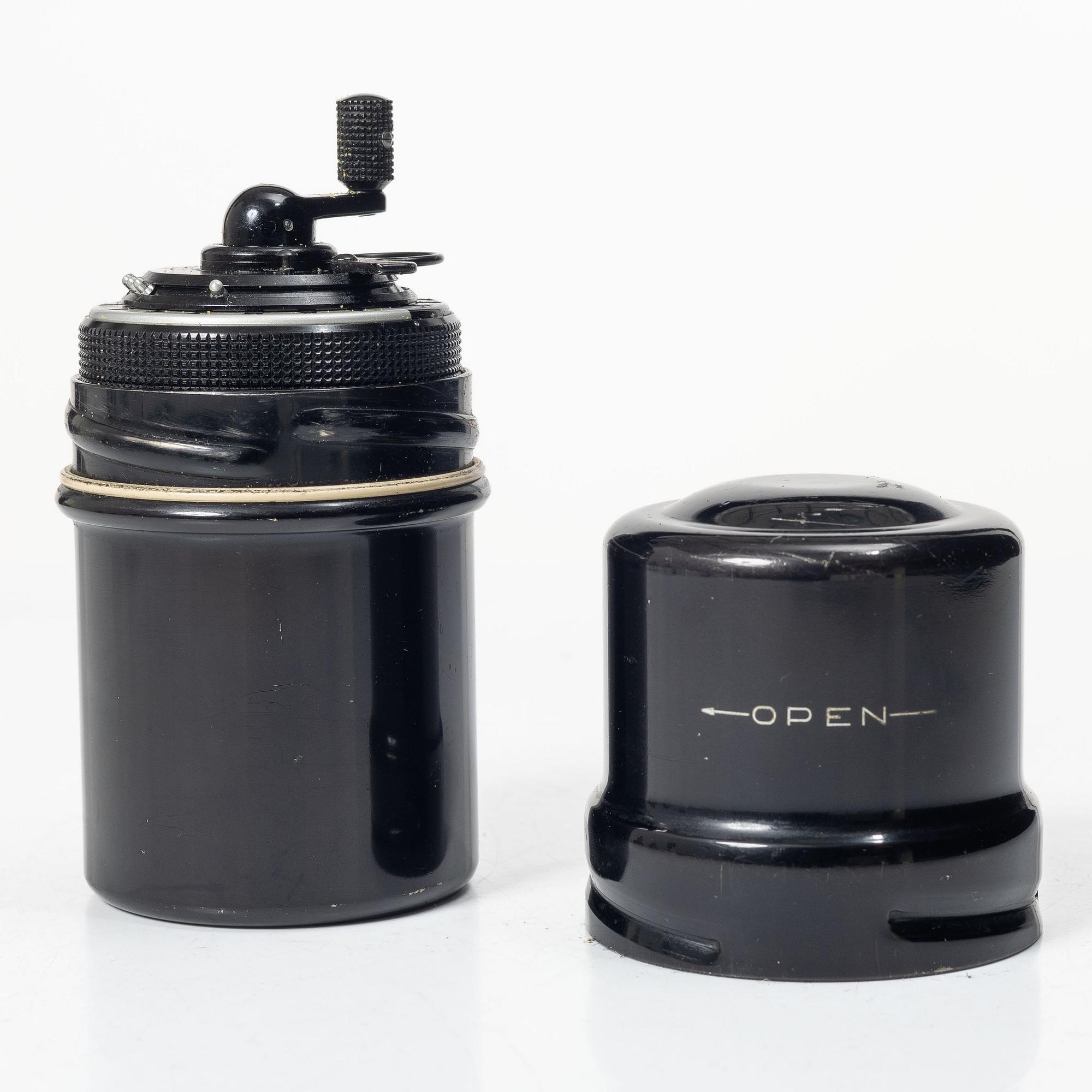 Calculating machine, “Curta, Type I”, developed by Curt Herzstark, Contina AG Mauren, Liechtenstein, designed in 1947.