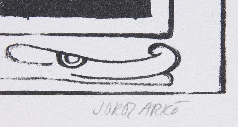 JORDI ARKÖ, litografier, 4 st, sign o numr.