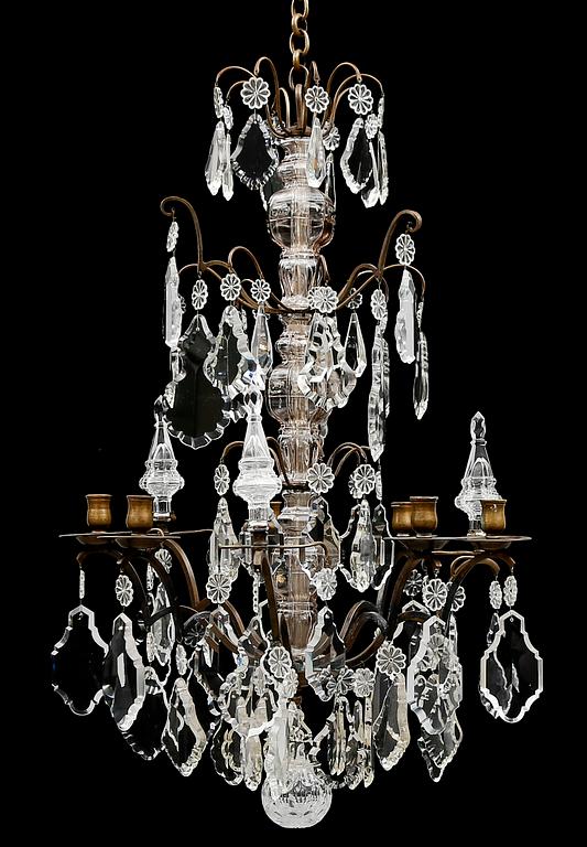 LJUSKRONA, barockstil, 1900-talets början. Höjd ca 85 cm.