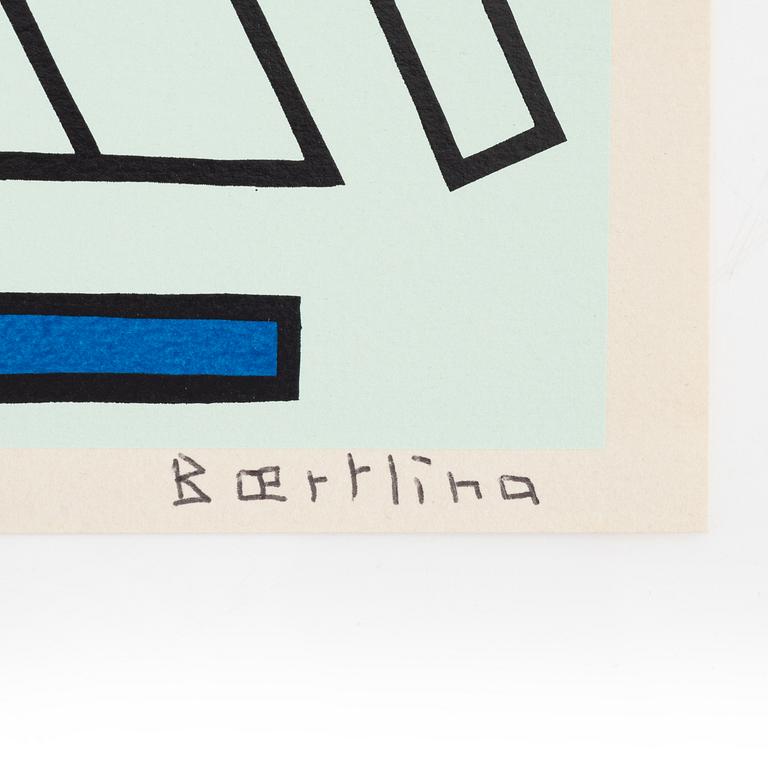 Olle Baertling, silkscreen in colours, 1950-68, signed 59/300.