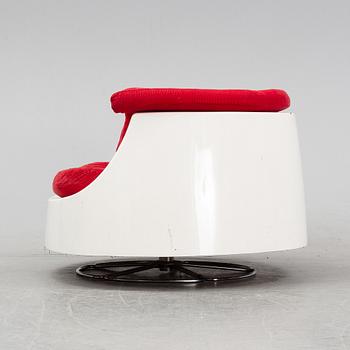 Gillis Lundgren, a 'Sirius' swivel base easy chair, IKEA, Sweden 1970s.