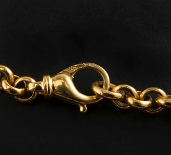 A NECKLACE, 18K gold, Switzerland 1970 s. Length 85 cm, weight 83 g.