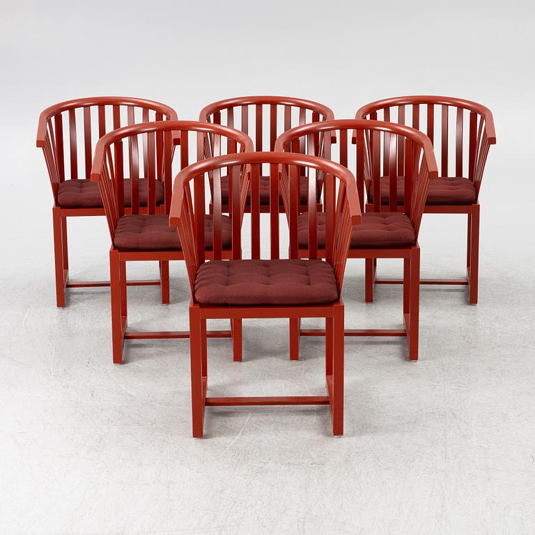 Åke Axelsson, armchairs, 6 pcs, "Vaxholmaren", Gärsnäs, 2019.