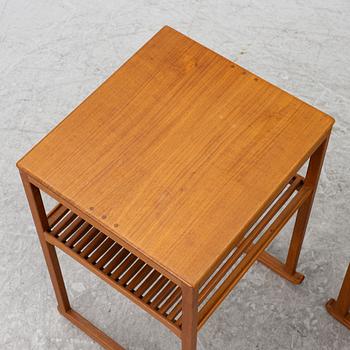 Carl Malmsten, a nest of three 'Släden' tables.