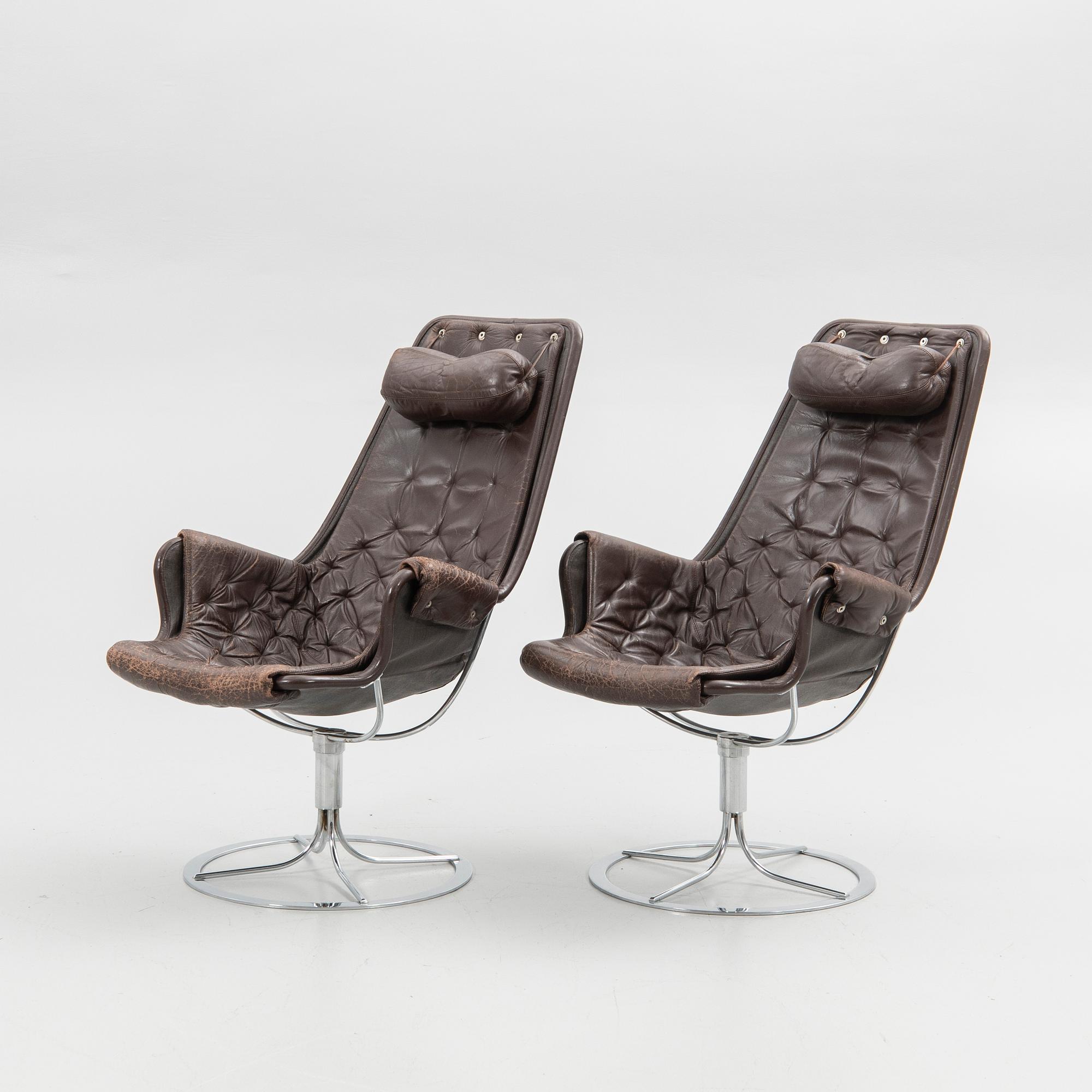 Bruno Mathsson, armchairs, a pair, "Jetson" Dux, second half of the 20th century.