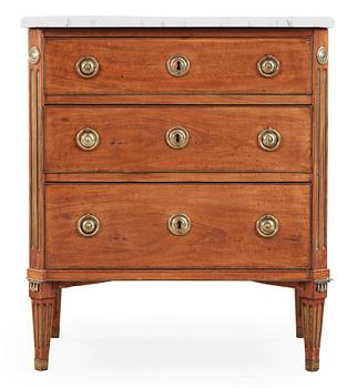 374. A late Gustavian commode dated 1785 by A. Scherling, master 1771.