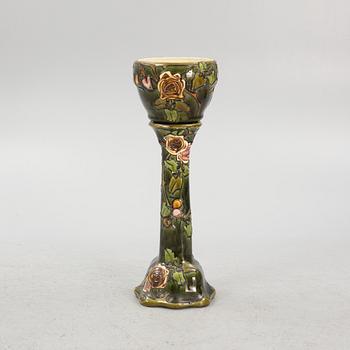 A planter with pedestal, Art Nouveau, early 20th Century.