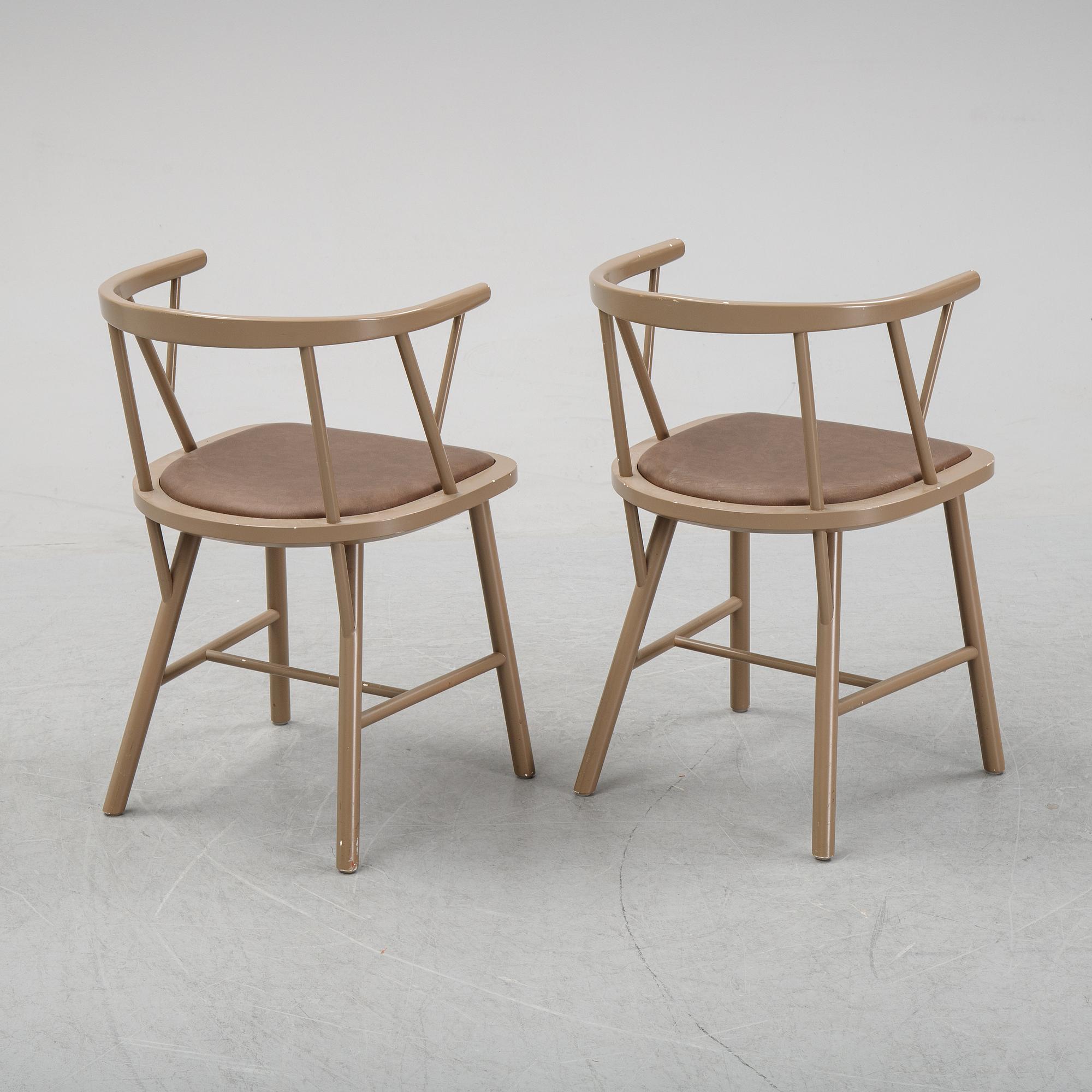 Björn Dahlström karmstolar, ett par, "Yes 097", NC Nordic Care, modell designad 2006.