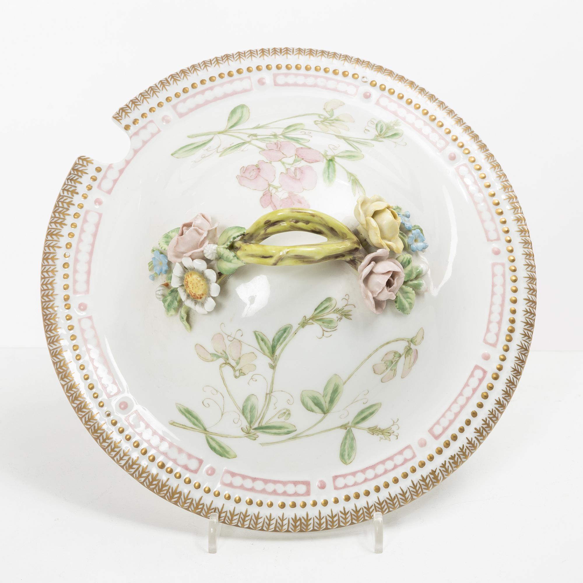 Royal Copenhagen, terrin, "Flora Danica", Danmark, 1967-83.