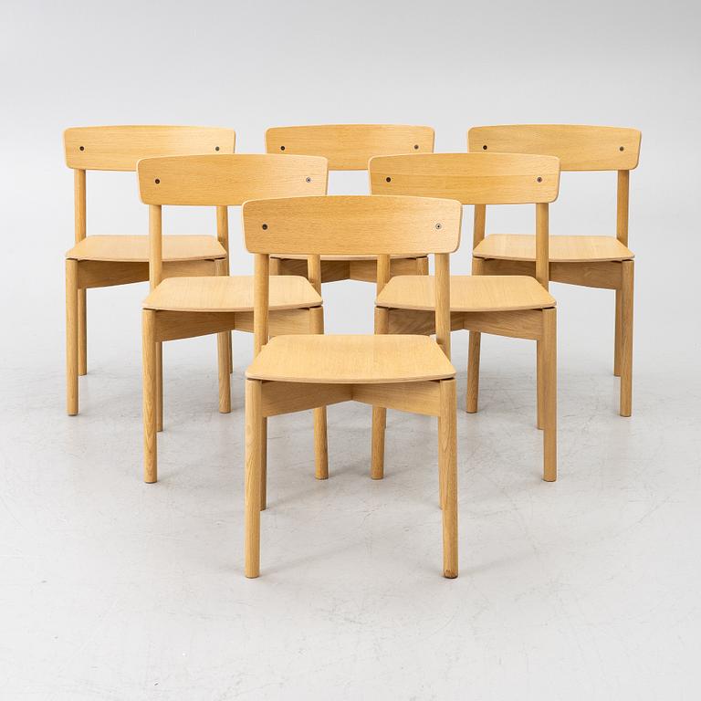 Pearson Lloyd, six “Cross Chair”, T01, Takt, contemporary.