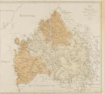 A HAND-COLOURED MAP, copper engraving, 1798.