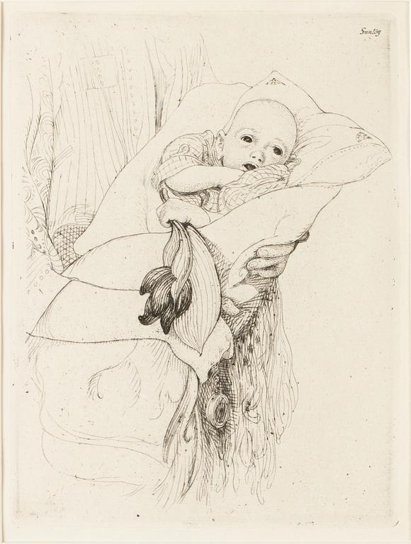 CARL LARSSON, etsning, 1913.